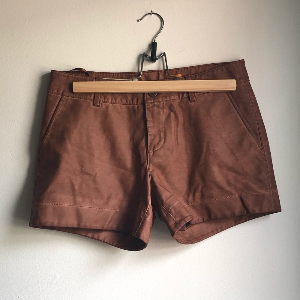 Pilcro Vegan Leather Shorts - 25